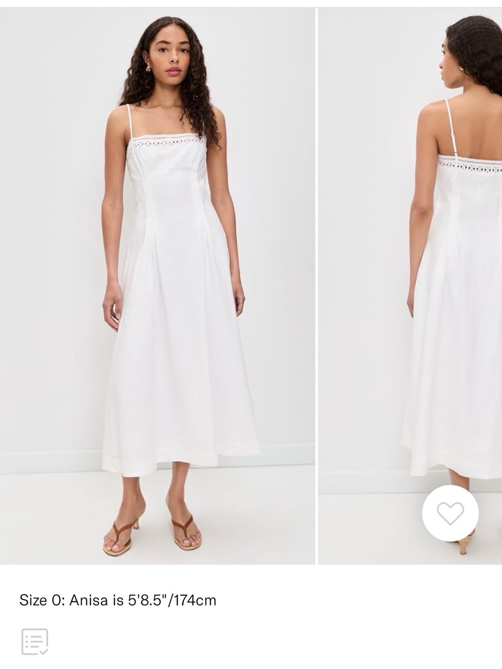 Reformation Paloma Linen White Dress Size 4 NWT - Picture 2 of 3
